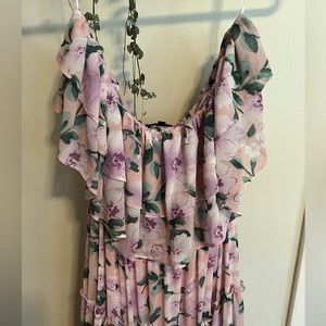 Chance For Us Ruffled Maxi Dress by Lulus